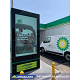 Totem informacyjny dla transportu publicznego z indywidualnym oznakowaniem w miejscu instalacji